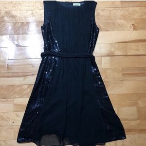 Calvin Klein Black Sequined Dress